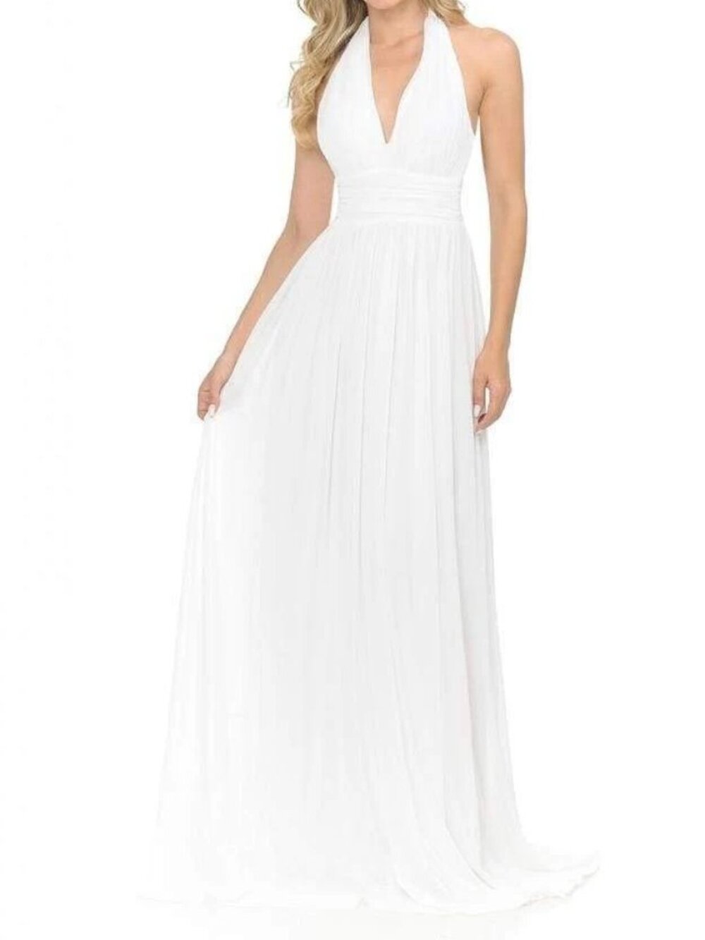 NWT Lenovia 5202 Evening Dress Ivory Size S